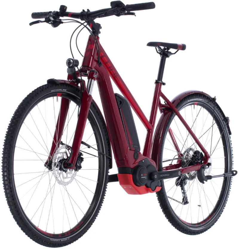 Cube Cross Hybrid Pro Allroad 400 Womens Electric Bike 2018 Red-2