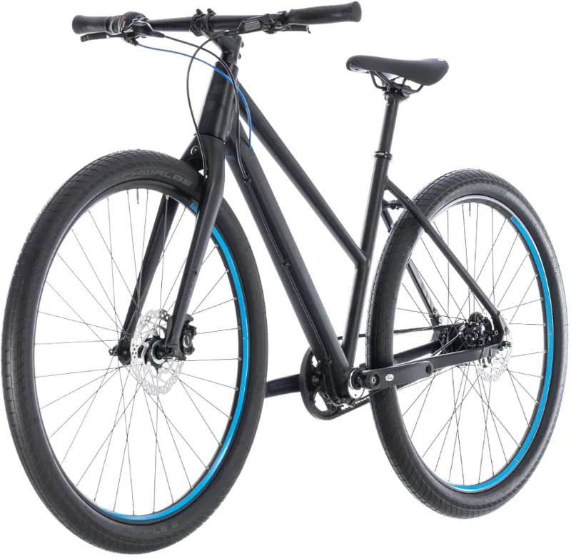Cube Hyde Pro Womens Hybrid Bike 2018 Black/Blue-2