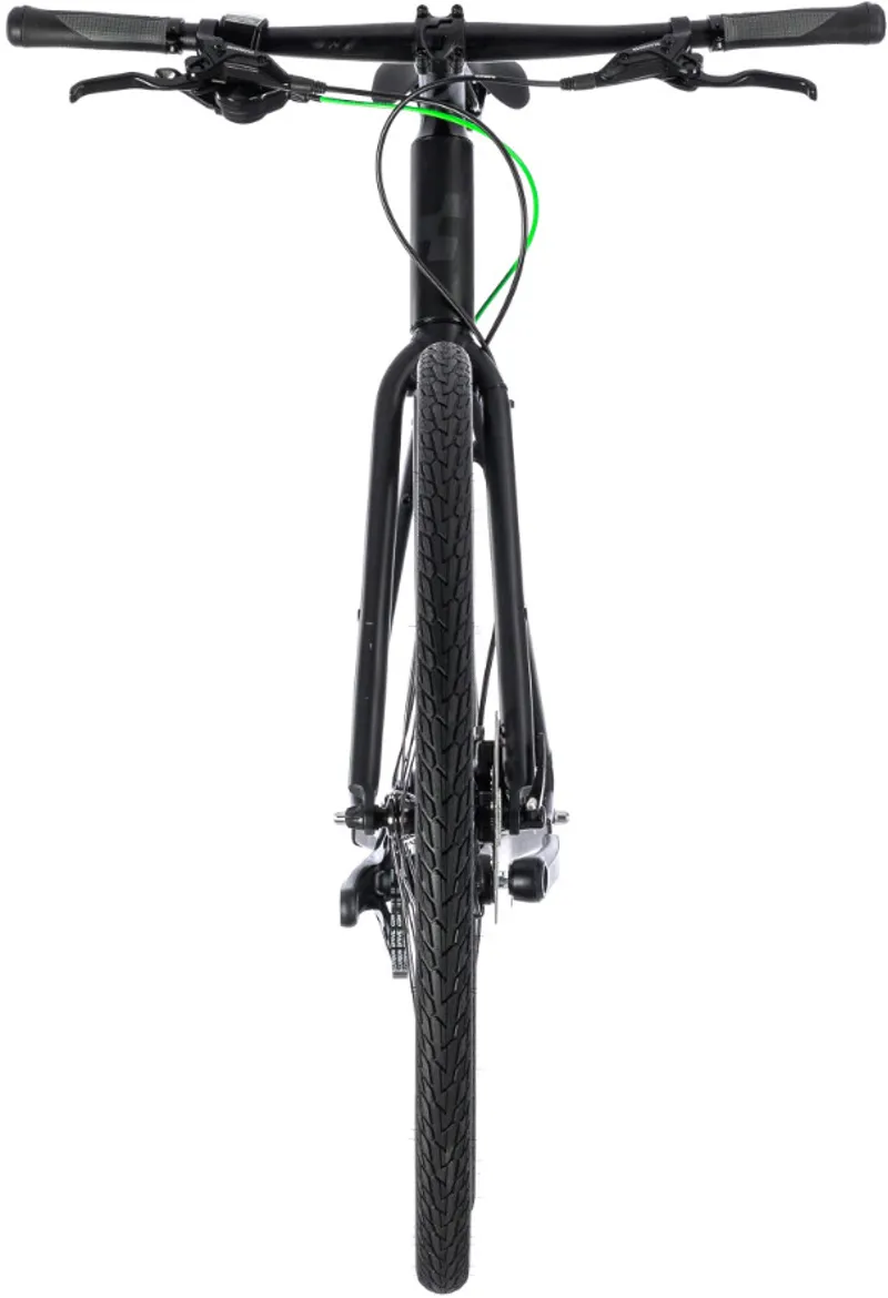 Cube Hyde Race Hybrid Bike 2018 Black/Green-1