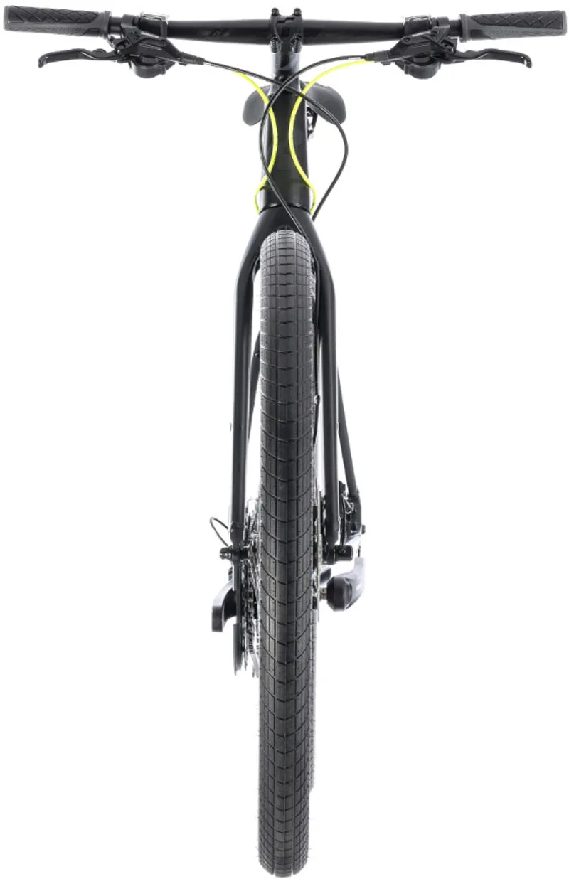 Cube Hyde Womens Hybrid Bike 2018 Black/Yellow-1