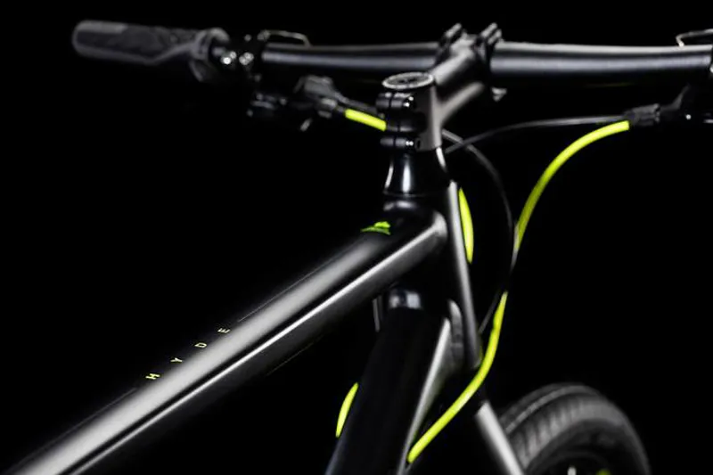 Cube Hyde Womens Hybrid Bike 2018 Black/Yellow-3