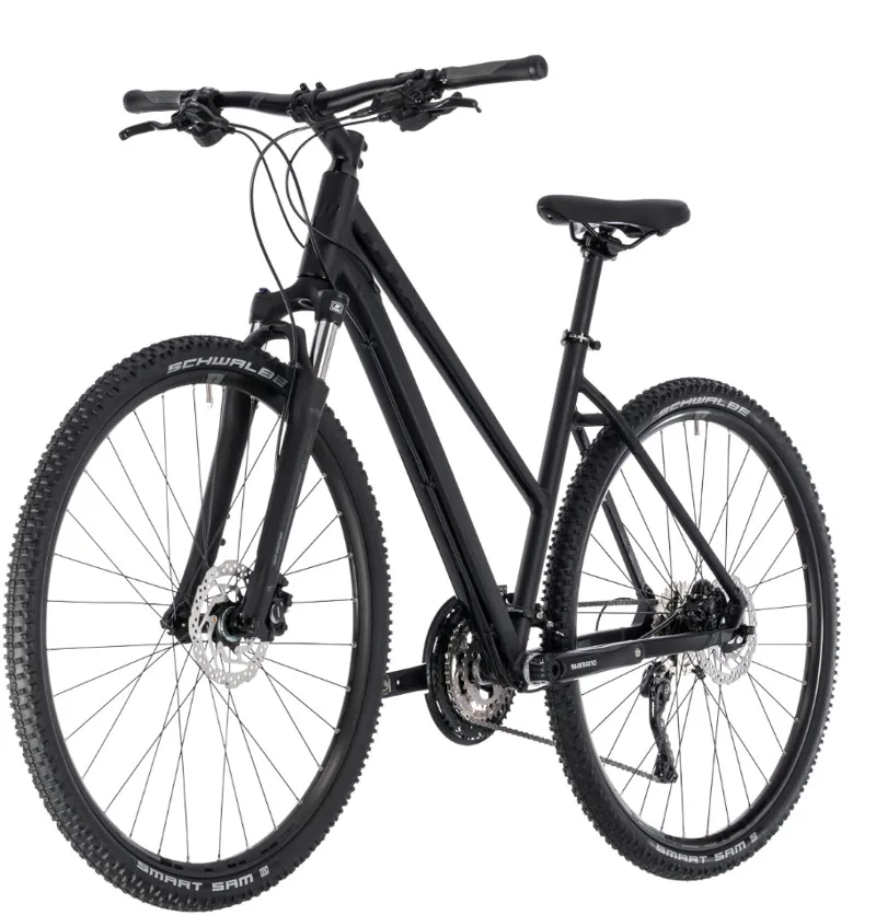 Vibrere udtale Reduktion Cube Nature SL Womens Hybrid Bike 2018 Black/Grey