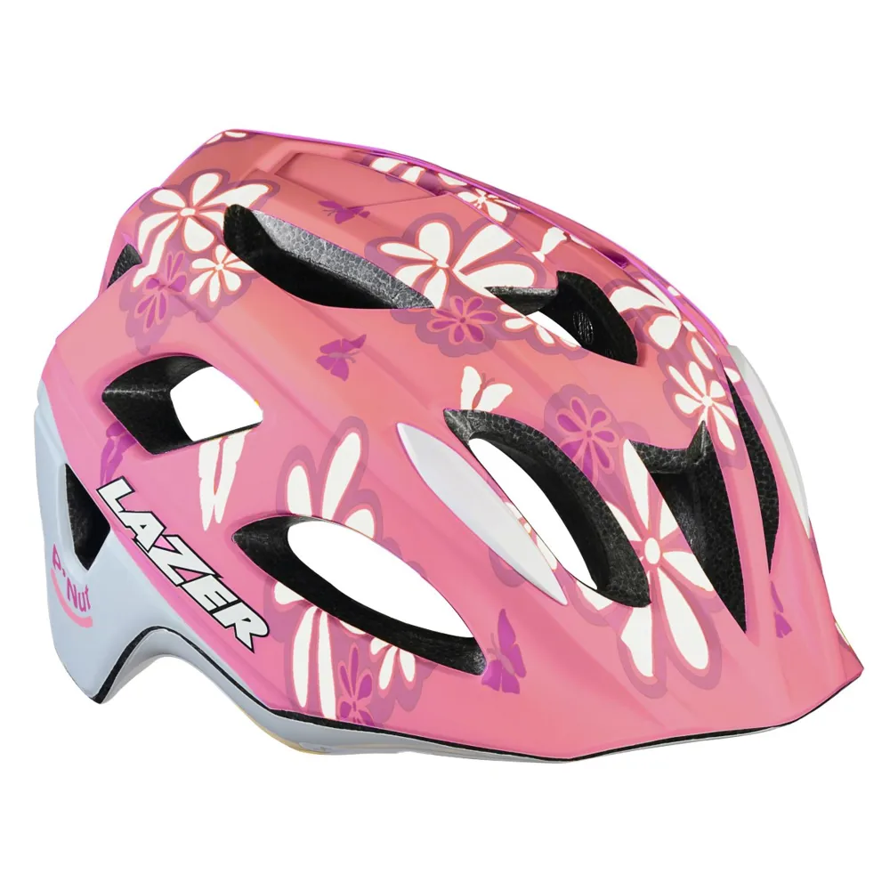 Image of Lazer PNut Kids Helmet Universal 45-53cm Pink Flowers