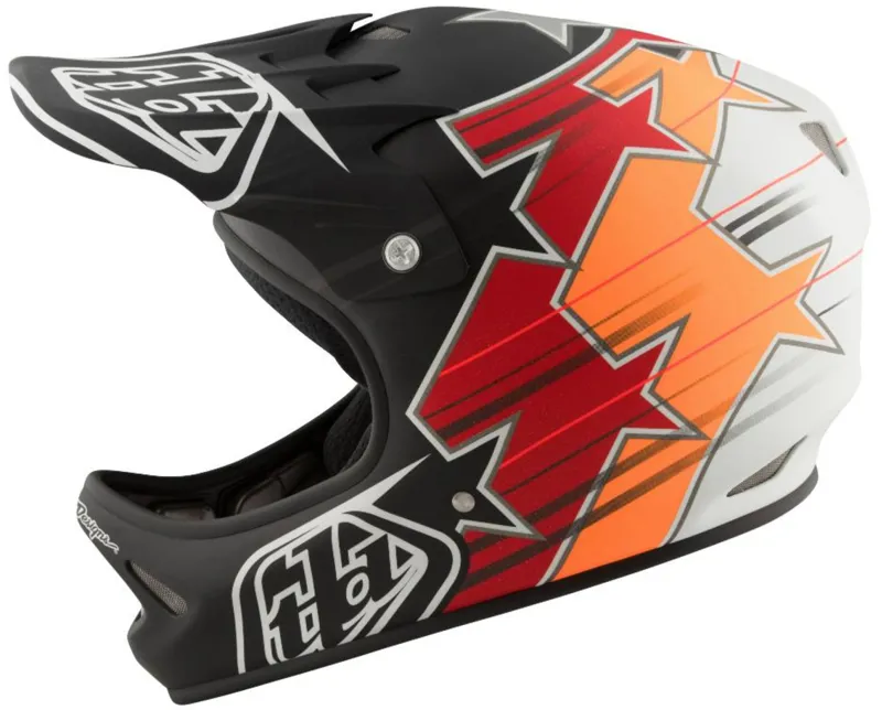 Troy Lee Designs D2 Full Face Helmet Black/Orange-1