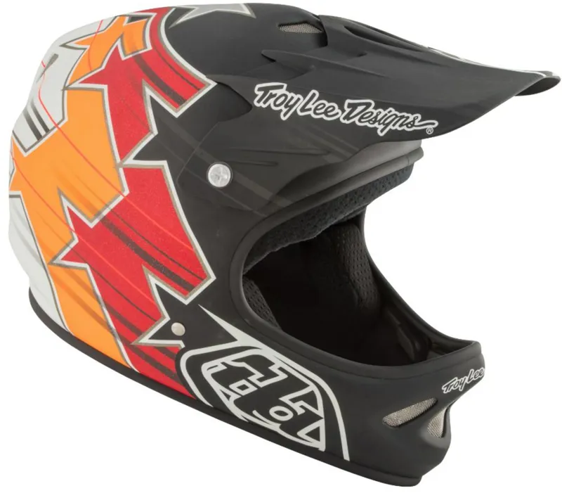 Troy Lee Designs D2 Full Face Helmet Black/Orange-3
