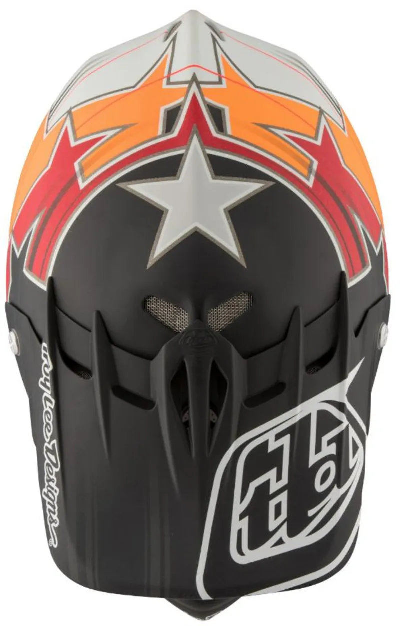 Troy Lee Designs D2 Full Face Helmet Black/Orange-2