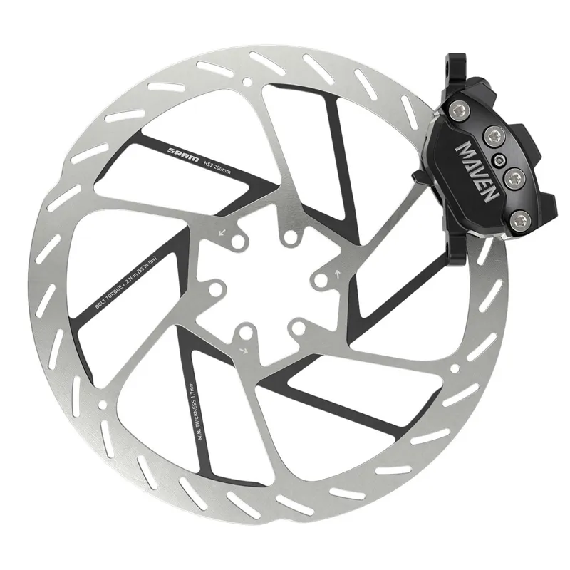 SRAM Maven Silver Stealth Disc Brake/Caliper Black-5