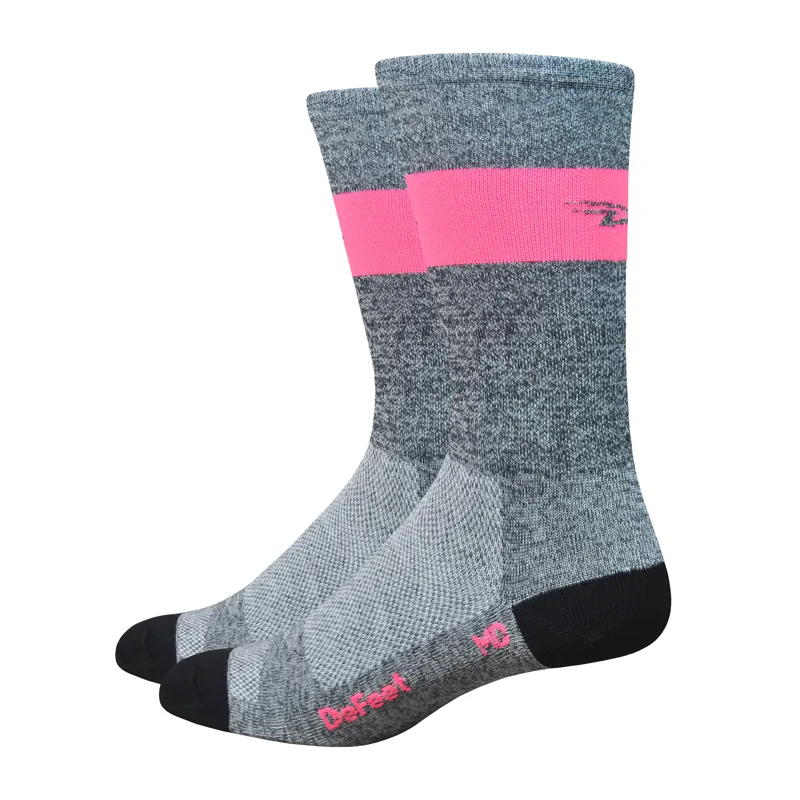 Defeet Aireator SL 6 inch Socks Grey/Pink