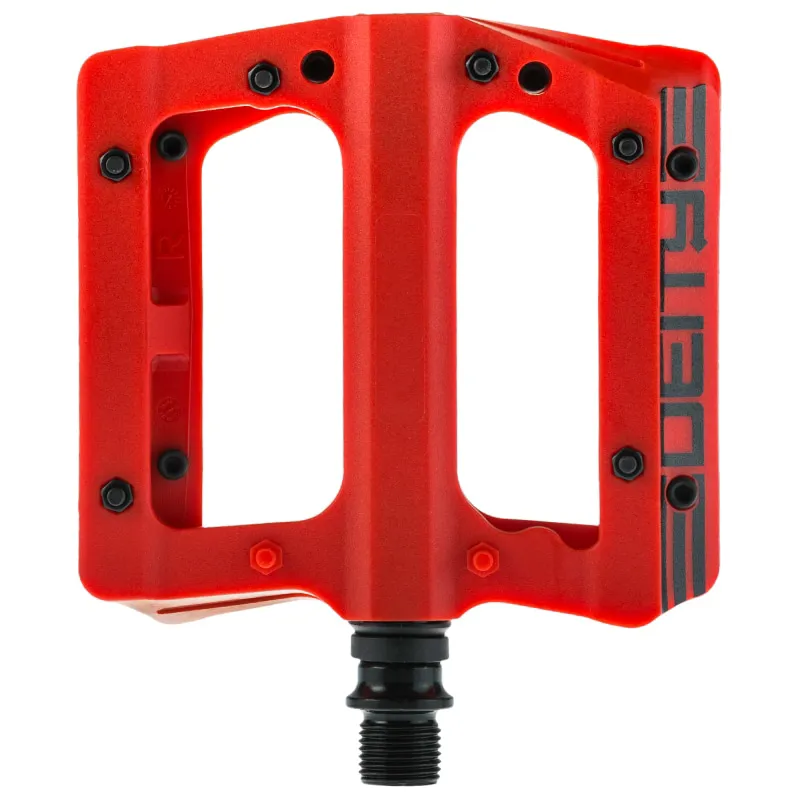 Deity Compound v2 Flat Pedals Red