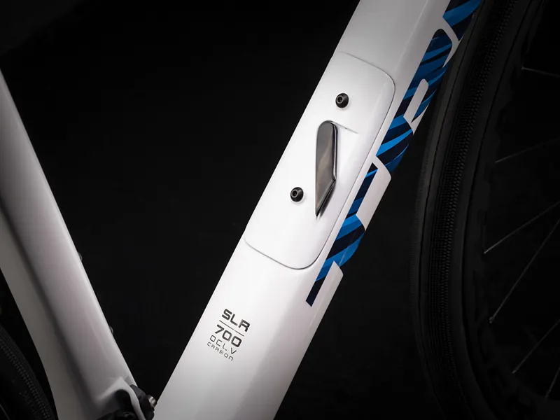 Trek Domane SLR 7 Road Bike 2021 Trek White/ Blue-4