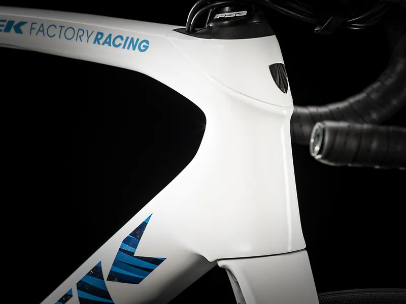 Trek Domane SLR 7 Road Bike 2021 Trek White/ Blue-3