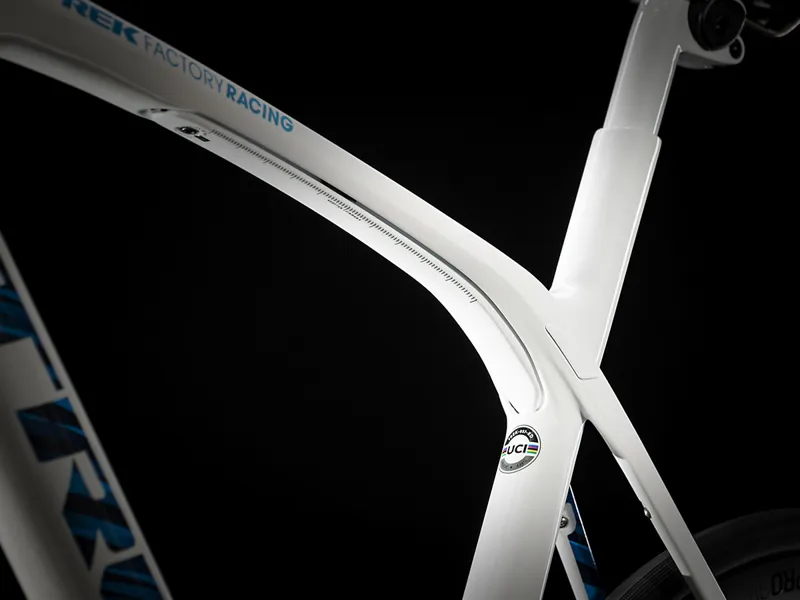 Trek Domane SLR 7 Road Bike 2021 Trek White/ Blue-7