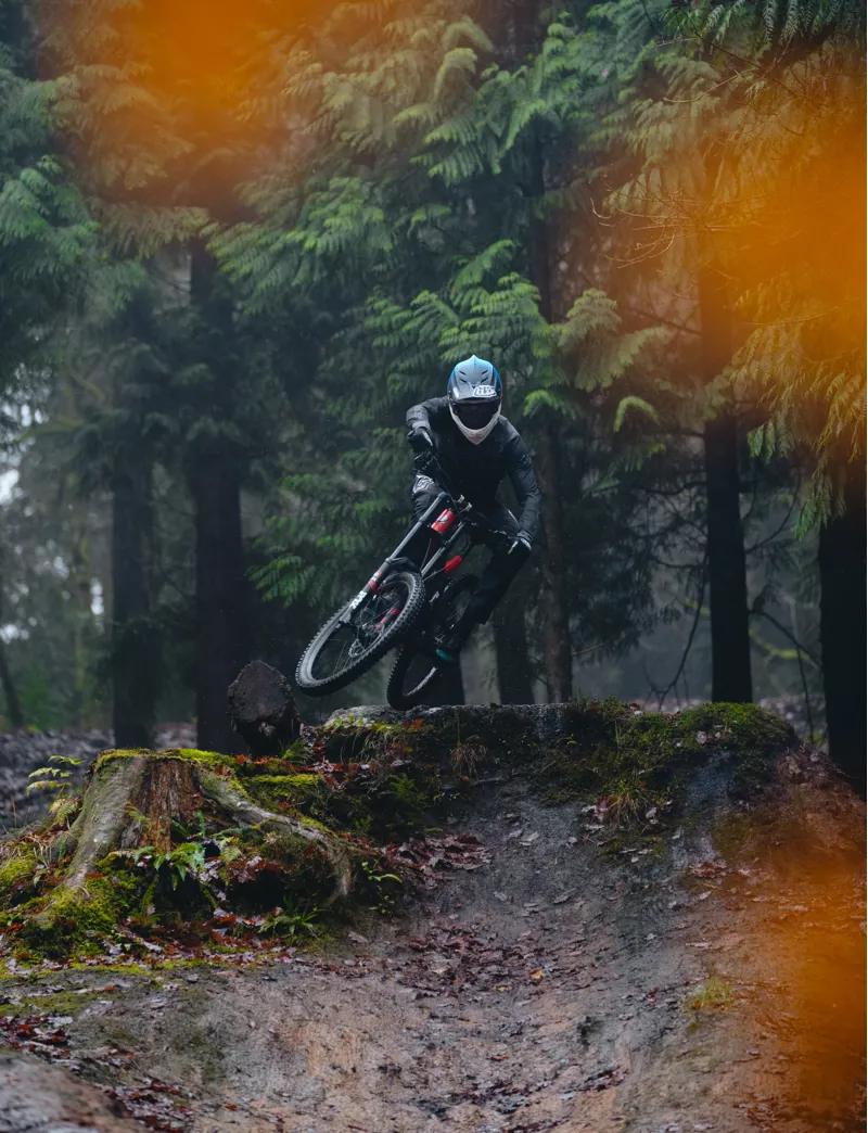 Troy Lee Designs D4 Carbon Full Face MTB Helmet Sram Black/Red-5