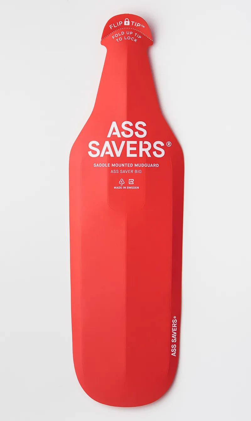 Ass Savers Big Rear Mudguard Red