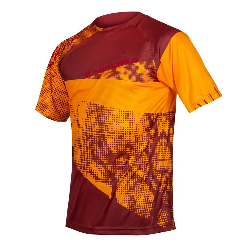 Endura SingleTrack Dots Tee LTD Tangerine