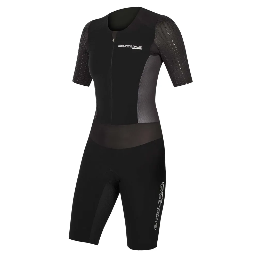 Image of Endura QDC D2Z Womens SS Tri Suit II With SST Black