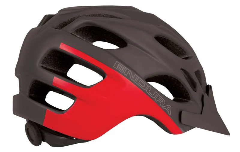 Endura Hummvee Youth Helmet Dark Grey/Red-1