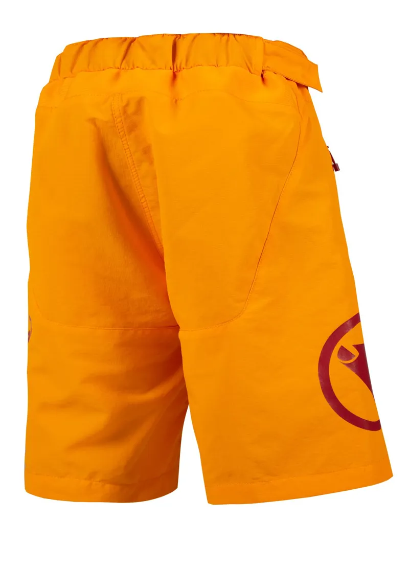 Endura MT500JR Kids Baggy Shorts with Liner Tangerine-1