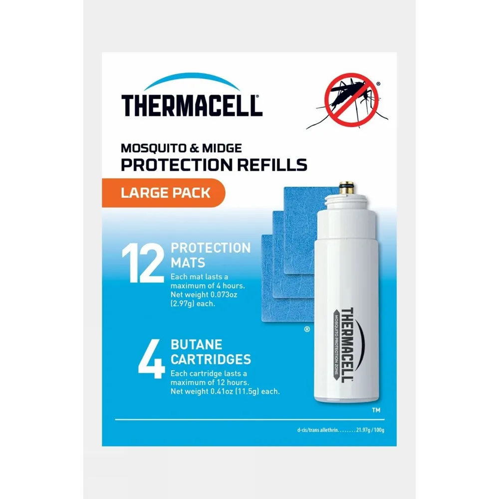 ThermaCELL Thermacell Mosquito/Midge Mats and Gas Protection Refill Pack LARGE