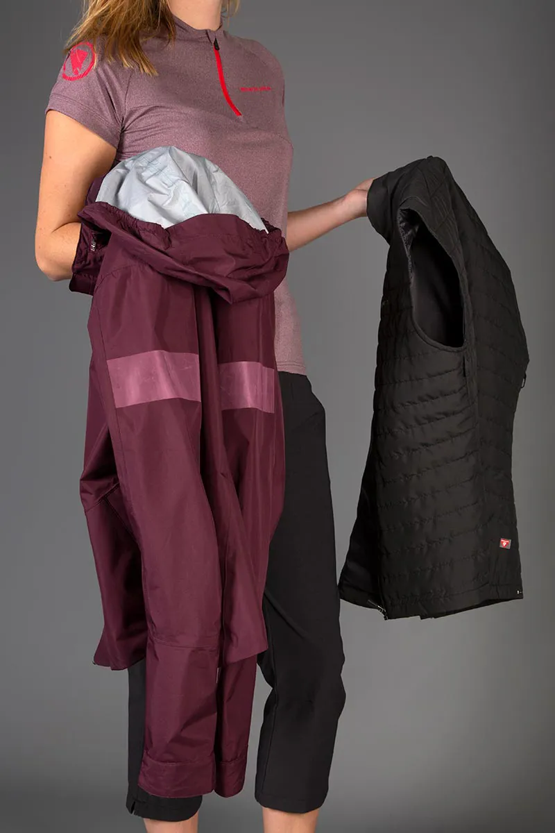 Endura Urban 3 In 1 Waterproof Jacket Mulberry-2