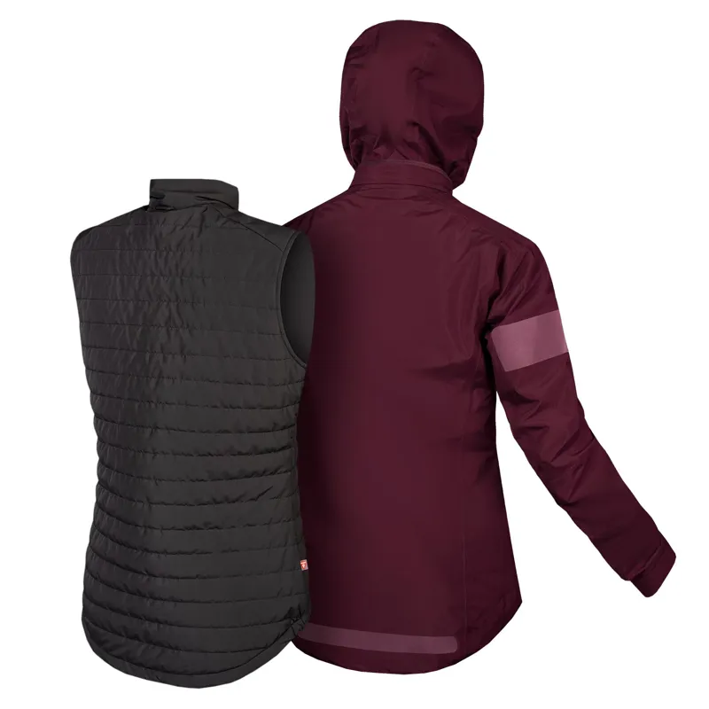 Endura Urban 3 In 1 Waterproof Jacket Mulberry-1