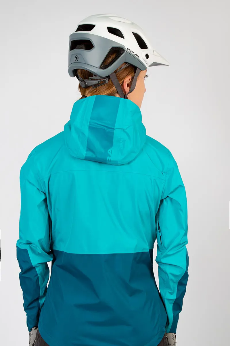 Endura SingleTrack Waterproof Womens Jacket Kingfisher Green-6