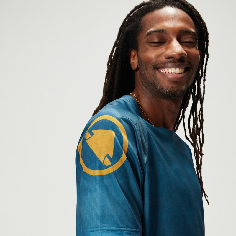 Endura Cloud LTD Short Sleeve Tee Shirt Blue Steel-4