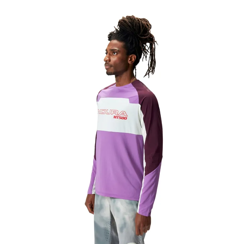 Endura MT500 Burner Lite LS MTB Jersey Thistle-4