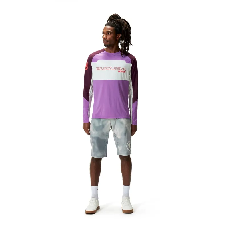 Endura MT500 Burner Lite LS MTB Jersey Thistle-5