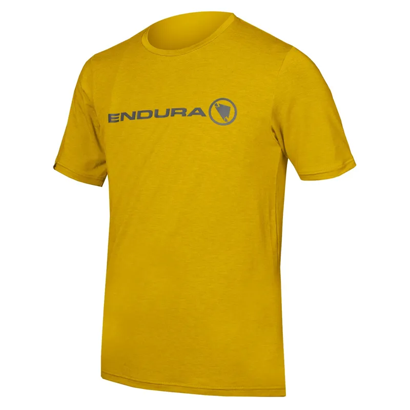 Endura SingleTrack Merino SS Tee Mustard Yellow