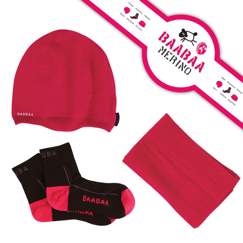 Endura Womens Merino BaaBaa Gift Set Pink S-M-1