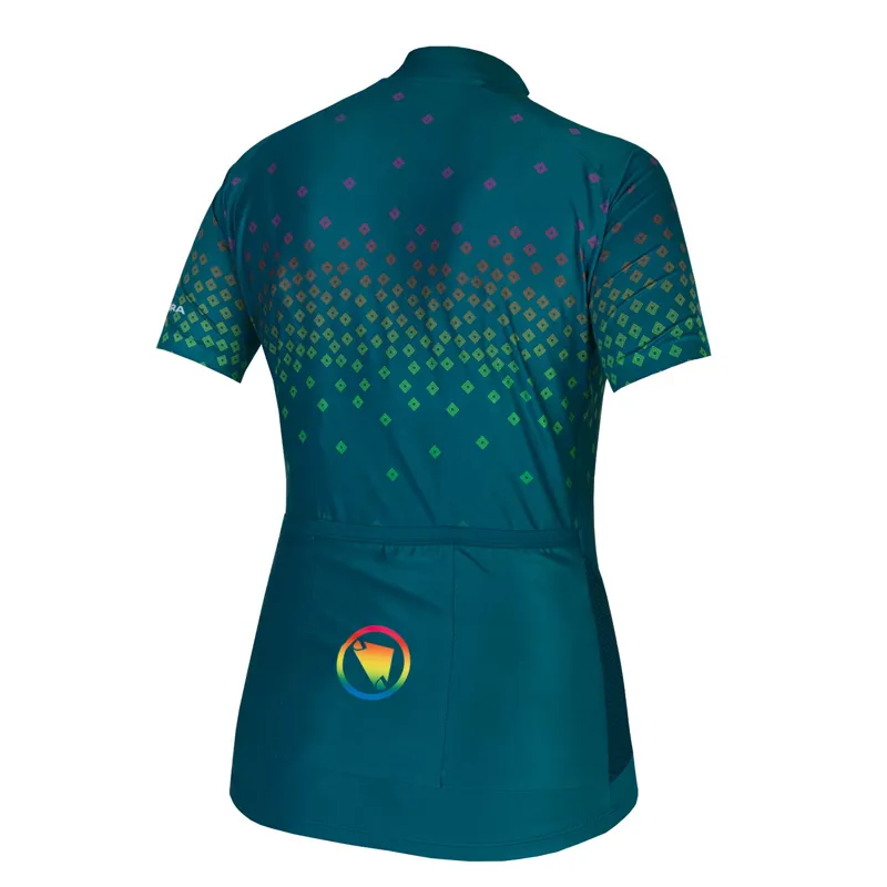 Endura PT Scatter Womens SS Jersey Kingfisher-1