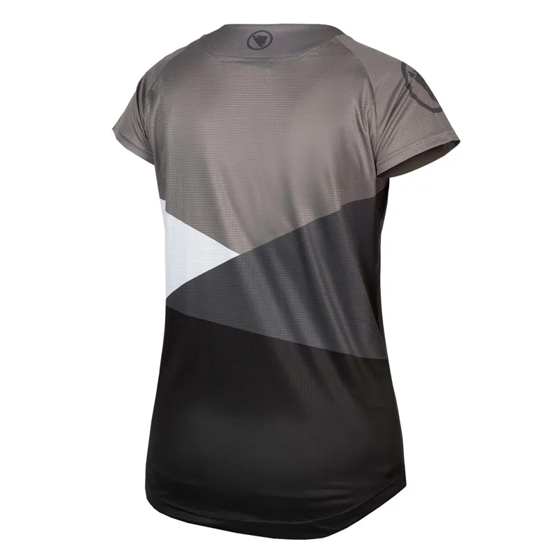 Endura SingleTrack Core Print SS Womens Tee Black-1
