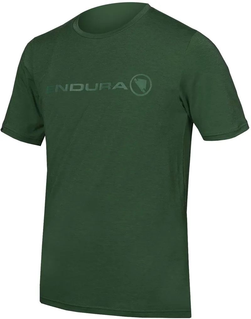 Endura SingleTrack Merino SS Tee Forest Green