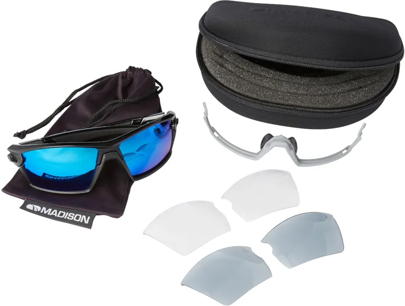 Madison Engage Glasses 3-Lens Pack Gloss Black-3