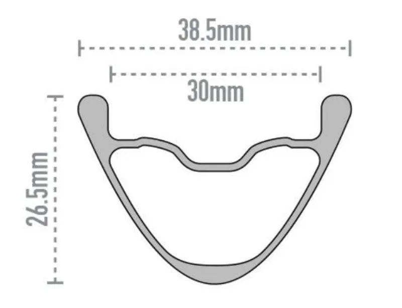 Enve M630 MTB Disc Brake Rim Black-1