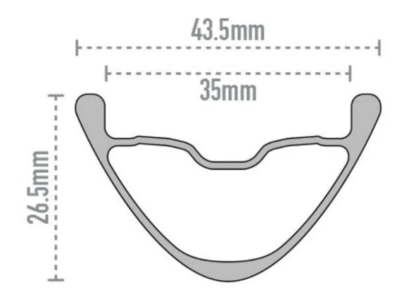Enve M635 MTB Disc Brake Rim Black-1