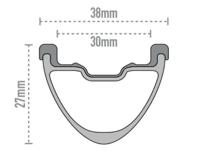 Enve M730 MTB Disc Brake Rim Black-1