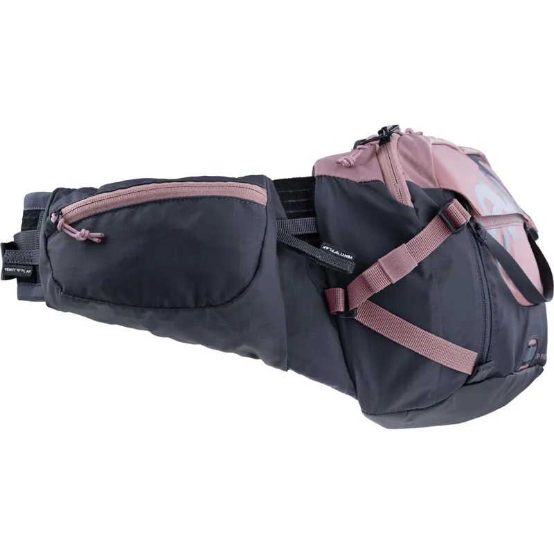 Evoc Hip Pack Pro Hydration Pack 3L and 1.5L Bladder Dusty Pink/Carbon Grey-8