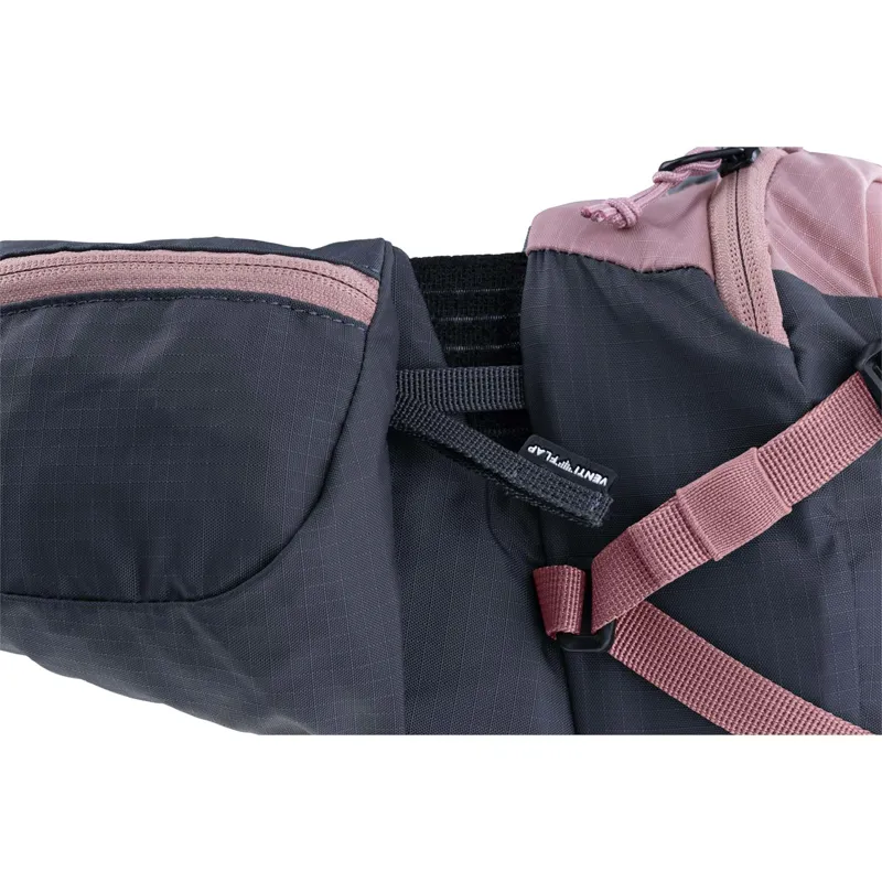 Evoc Hip Pack Pro Hydration Pack 3L and 1.5L Bladder Dusty Pink/Carbon Grey-9