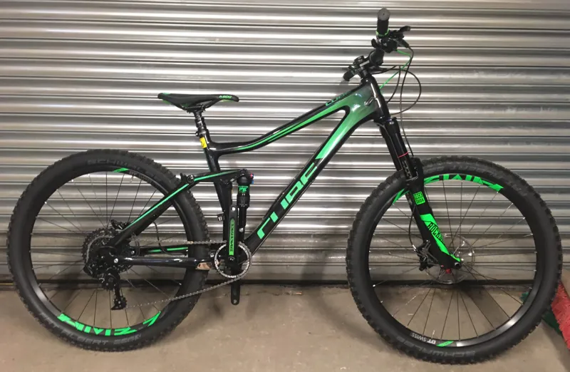 Ex Display Cube Stereo 140 C:62 SL 27.5 2017 20 inch Carbon/Green-1