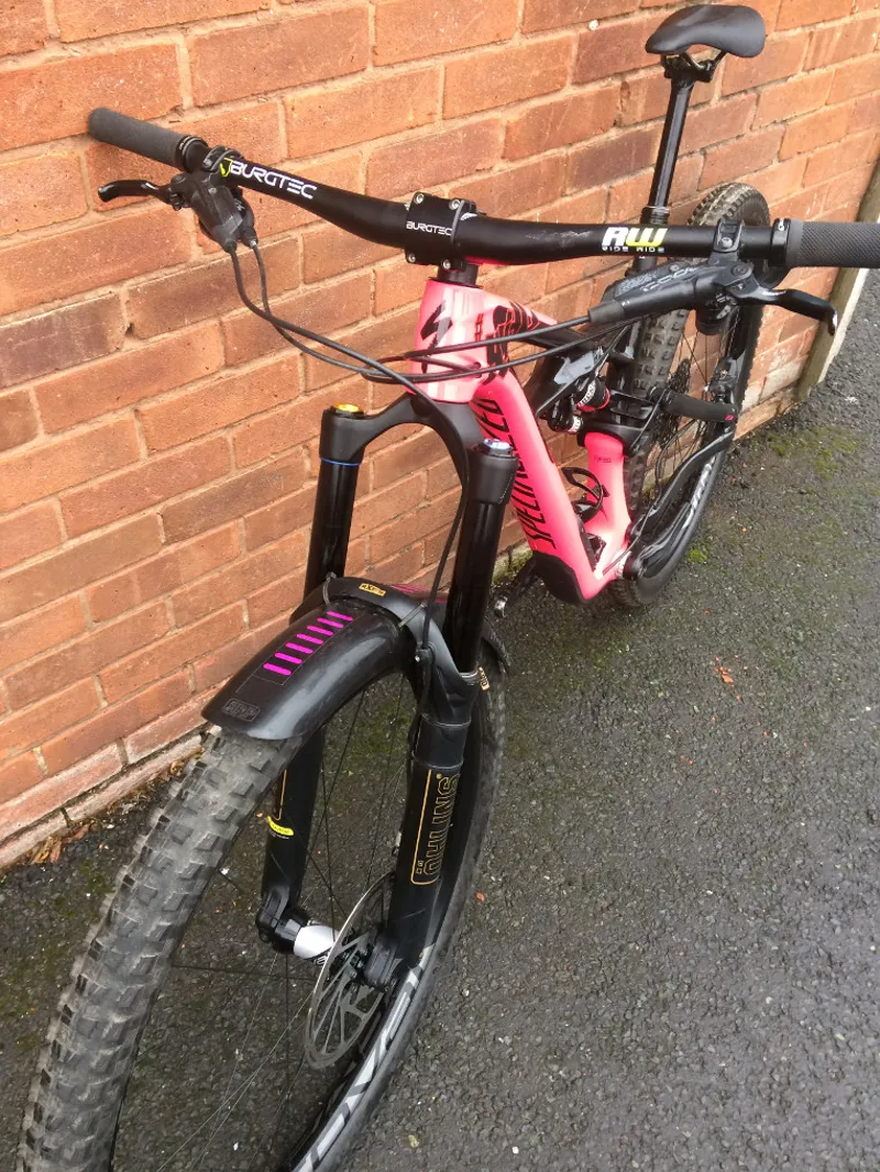 Ex Team Specialized Enduro Elite 29er 2018 Medium Acid Pink/Carbon-5
