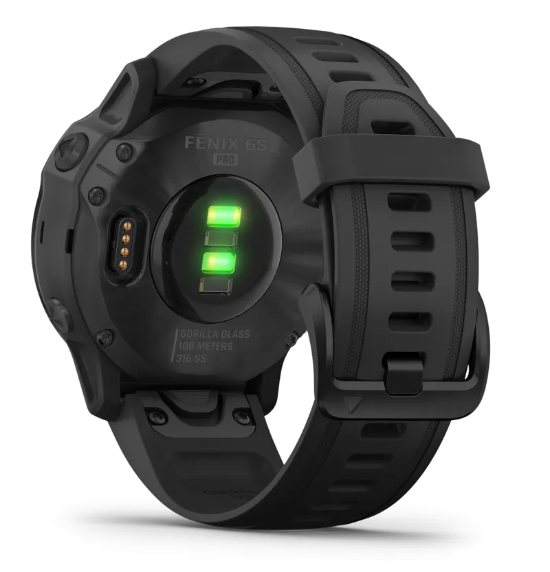 Garmin Fenix 6S Pro Watch Black with Black Band-2