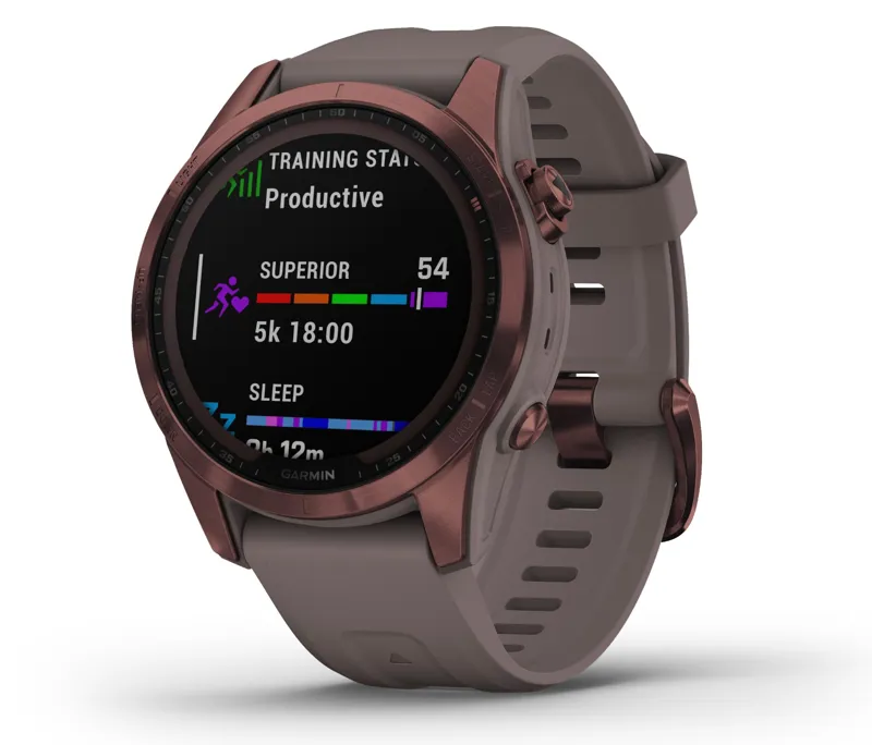 Garmin Fenix 7S Sapphire GPS Watch Dark Bronze Titanium/Shale Grey Band