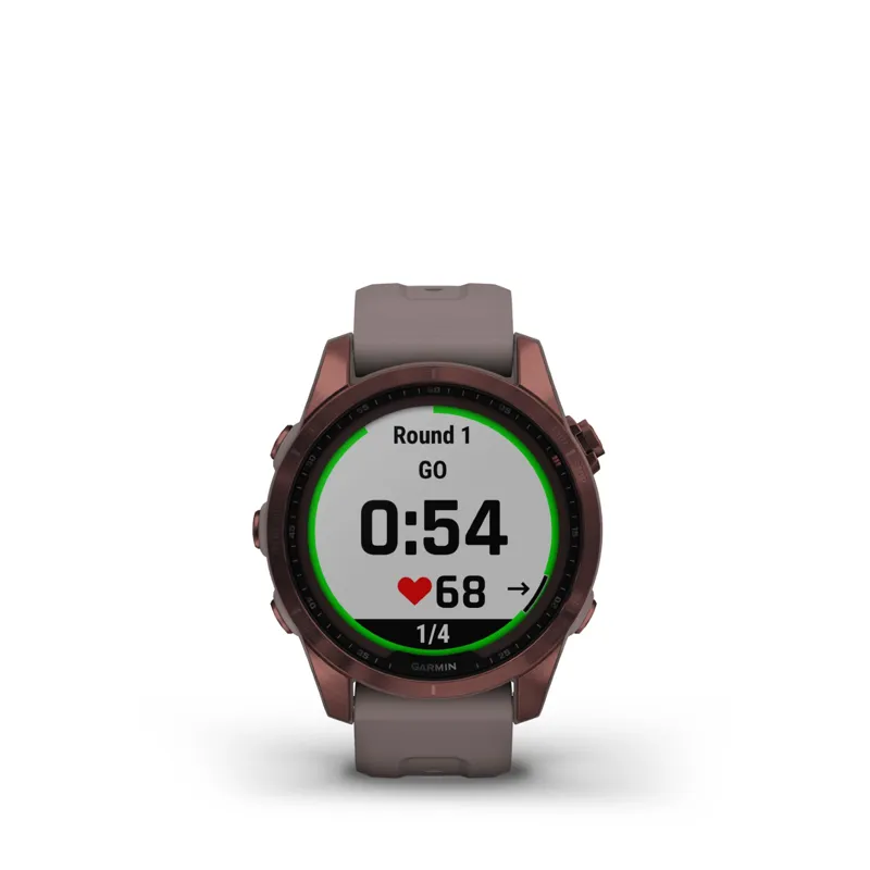 Garmin Fenix 7S Sapphire GPS Watch Dark Bronze Titanium/Shale Grey Band-8