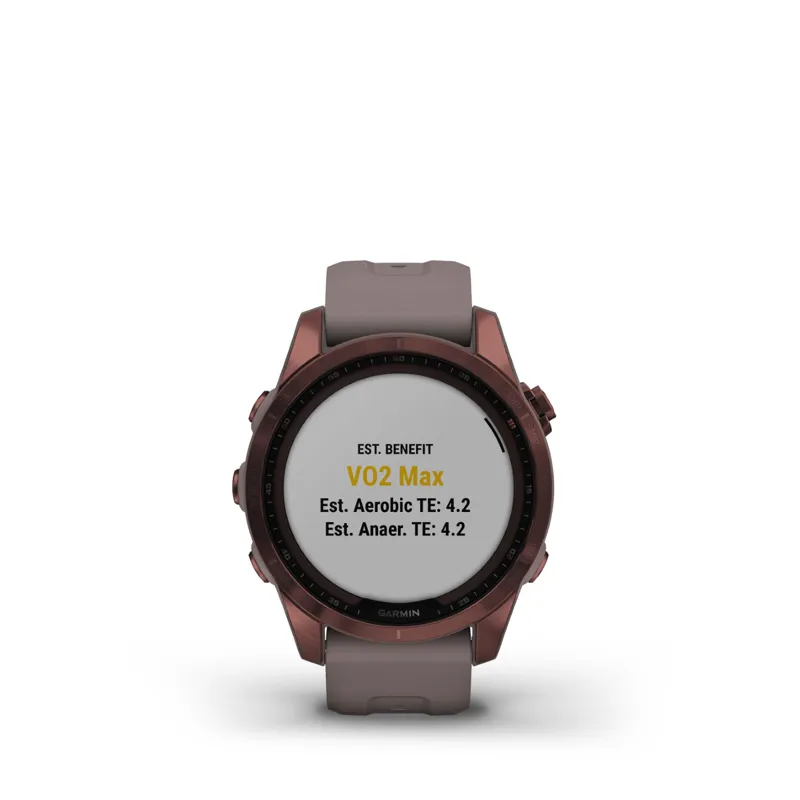 Garmin Fenix 7S Sapphire GPS Watch Dark Bronze Titanium/Shale Grey Band-7