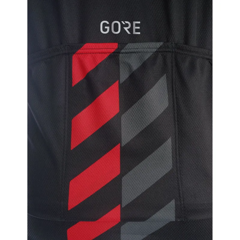 Gore C3 Vertical SS Jersey Black/Red-2