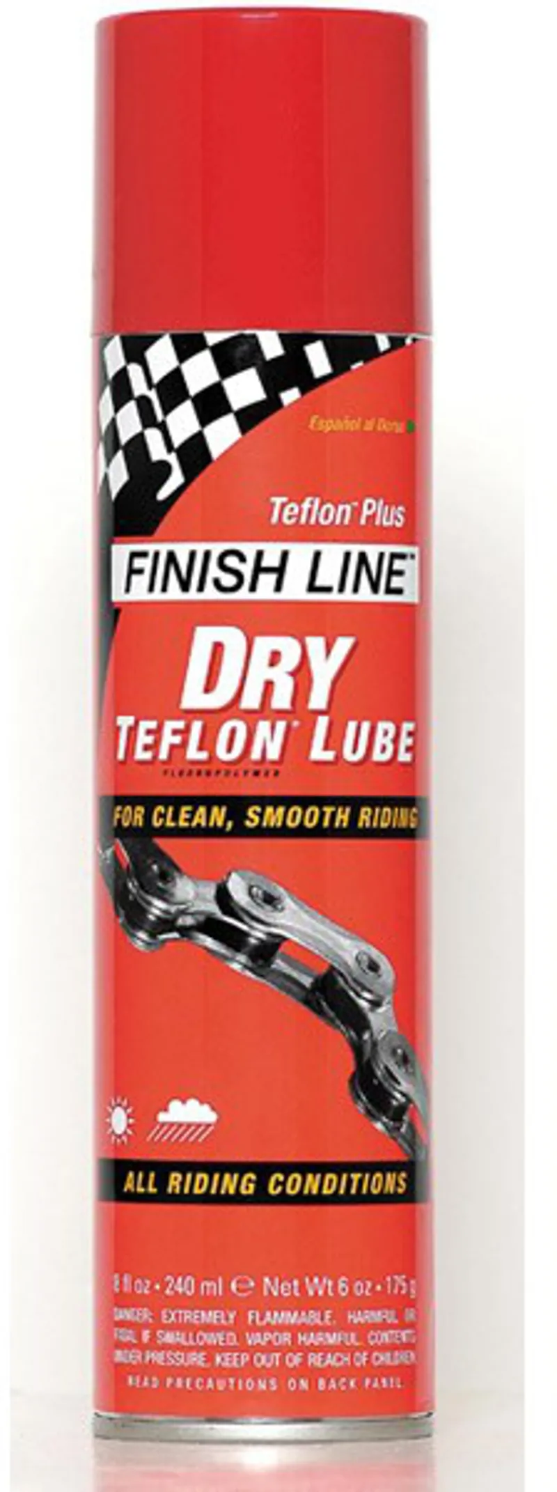 Finish Line Teflon Plus Dry Chain Lube Aerosol 17oz/325ml