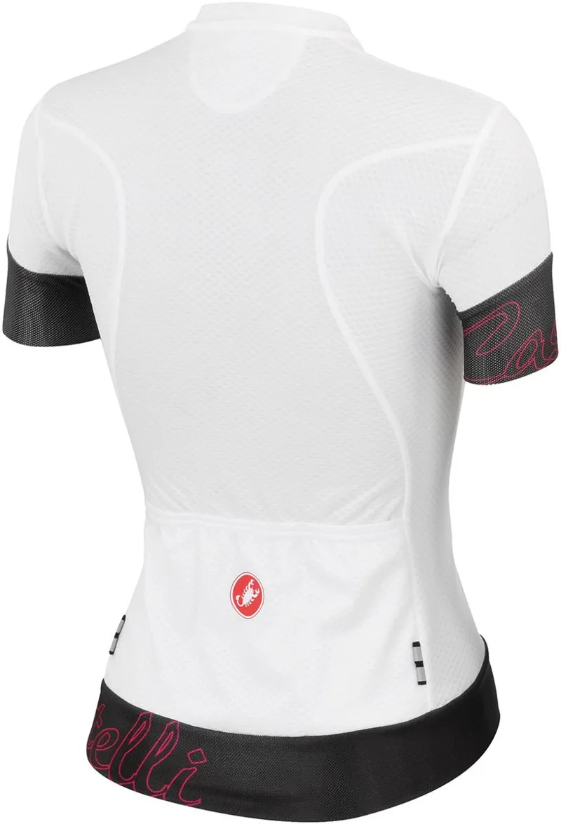 Castelli Fortuna SS Womens Jersey White/Black-1