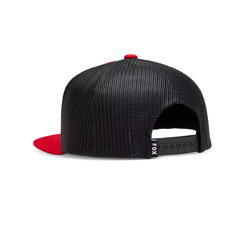 Fox Absolute Youth Snapback Mesh Hat One Size Flame Red-1